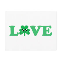 KAWAII LOVE SHAMROCK LUCKY IRISH POST CARDS