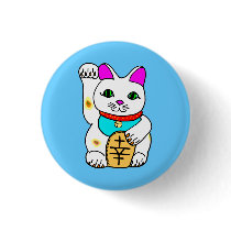 kawaii luckycat button