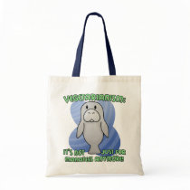 Kawaii Manatee Tote Bag