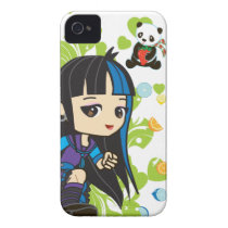 Kawaii Mika the Punk Girl Panda 4S/4 Iphone 4 Cases