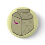kawaii milk carton chocolate happy cute face buttons