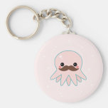 Kawaii Moustache Octopus Key Chain