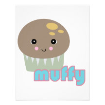 kawaii muffy muffin custom announcements