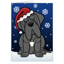 Kawaii Neapolitan Mastiff Christmas Card