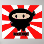 Kawaii Ninja Poster posters
