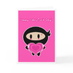 Kawaii Ninja Valentine's Day Card