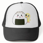 Kawaii "Onigiri" Rice Ball with Ejiki the Chick hats