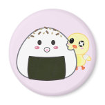 Kawaii "Onigiri" Rice Ball with Ejiki the Chick magnets