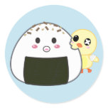 Kawaii "Onigiri" Rice Ball with Ejiki the Chick stickers