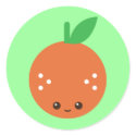 Kawaii Orange stickers