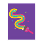 Kawaii Paint Brush postcards