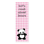 Kawaii panda bookmark business cards