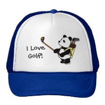 Kawaii Panda Golfer Trucker Hat