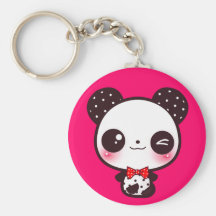 Kawaii panda keychain