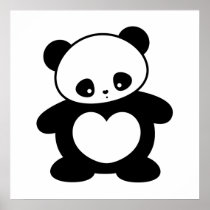 Kawaii panda posters