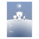 Kawaii Polar Bear Holiday Gift Tags business cards