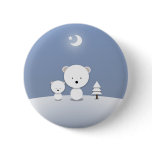 Kawaii Polar Bears Holiday Pin Cute! buttons
