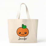 Kawaii Pumpkin Halloween Personalised Tote Bag