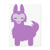 Kawaii Purple Llama Postcard