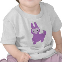 Kawaii Purple Llama Tee Shirts