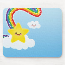 Kawaii Rainbow Mouspad Mouse Pad