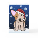 Kawaii Red Heeler Christmas Card