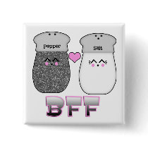 Kawaii Salt n Pepper BFF Pin
