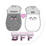 Kawaii Salt n Pepper BFF stickers