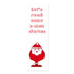 Kawaii Santa bookmark business cards