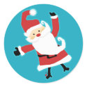 Kawaii Santa Stickers