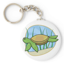 Kawaii Sea Turtle Keychain