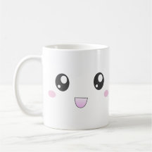 Kawaii smiley face mug