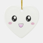 Kawaii smiley face ornament