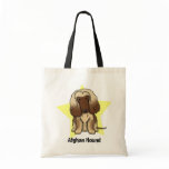 Kawaii Star Afghan Hound Tote Bag