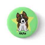 Kawaii Star Akita buttons