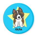 Kawaii Star Akita magnets