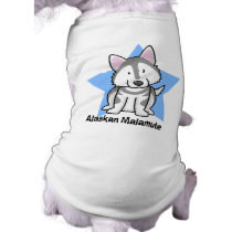 Kawaii Star Alaskan Malamute Dog Tee Shirt