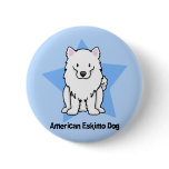 Kawaii Star American Eskimo Dog Pin