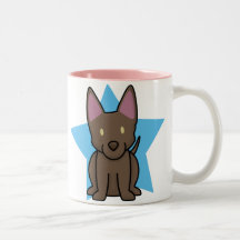 Kawaii Star Australian Kelpie Mug