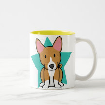 Kawaii Star Basenji Mug