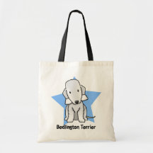 Kawaii Star Bedlington Terrier Bags