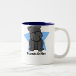 Kawaii Star Black Brussels Griffon Coffee Mugs