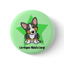 Kawaii Star Black & Tan Cardigan Welsh Corgi Pins