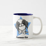 Kawaii Star Blk Japanese Chin Mug