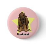 Kawaii Star Bloodhound buttons