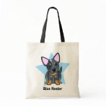 Kawaii Star Blue Heeler Canvas Bags
