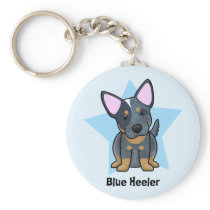 Kawaii Star Blue Heeler Keychain