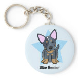 Kawaii Star Blue Heeler keychains