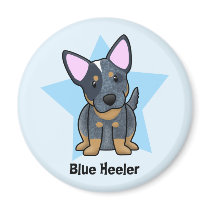Kawaii Star Blue Heeler Magnet