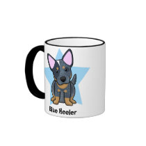 Kawaii Star Blue Heeler Coffee Mug